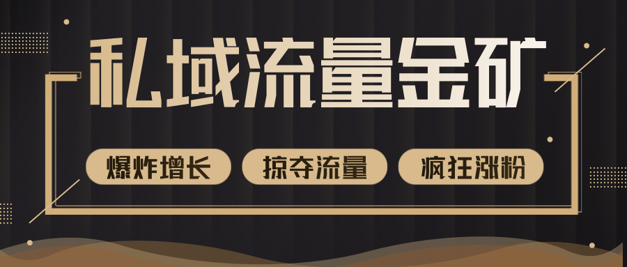价值2200元私域流量的金矿，循环获取各大媒体精准流量，无限复制网红的精准流量！-辉硕副业