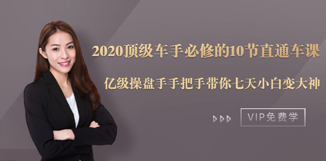 2020顶级车手必修的10节直通车课：亿级操盘手手把手带你七天小白变大神-辉硕副业