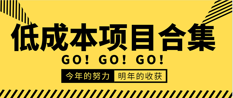 低成本零成本项目合集：赚钱快的慢的、暴利的，线上线下的，价值万元资料-辉硕副业