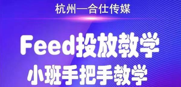 合仕传媒Feed投放教学，手把手教学，开车烧钱必须自己会-辉硕副业