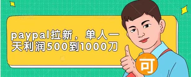 Paypal拉新赚美刀项目，单人一天利润500-1000刀【视频课程】-辉硕副业