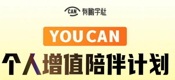 有趣学社·YOUCAN个人增值陪伴计划：提升个人“稳定可持续赚钱能力”-辉硕副业