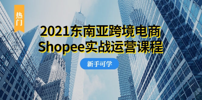 2021东南亚跨境电商Shopee实战运营课程，0基础、0经验、0投资的副业项目-辉硕副业