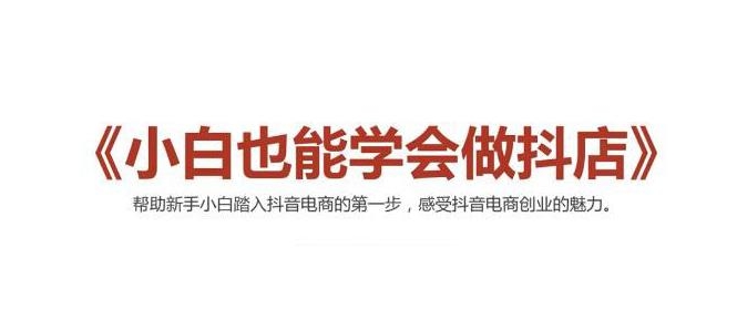 2021最新抖音小店无货源课程，小白也能学会做抖店，轻松月入过万-辉硕副业