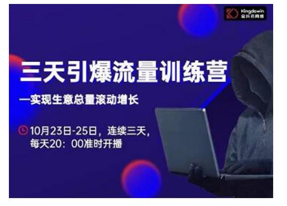 抖品牌·三天引爆流量训练营，实现生意总量滚动增长-辉硕副业
