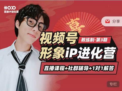 喜脉iP进化营第3-4期：视觉竟争+内容克争+社交竟争，三大竟争视角带你打造超级iP-辉硕副业