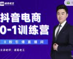 诸葛老王抖音电商0-1训练营,从0开始轻松破冷启动,引爆直播间-辉硕副业