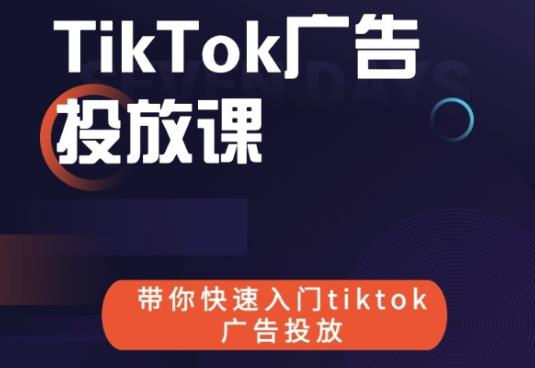 跨境B哥tiktok广告投放课，带你快速入门tiktok广告投放价值1680元-辉硕副业