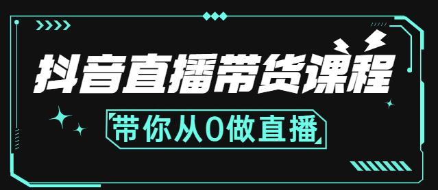 抖音直播带货课程：带你从0开始，学习主播、运营、中控分别要做什么-辉硕副业