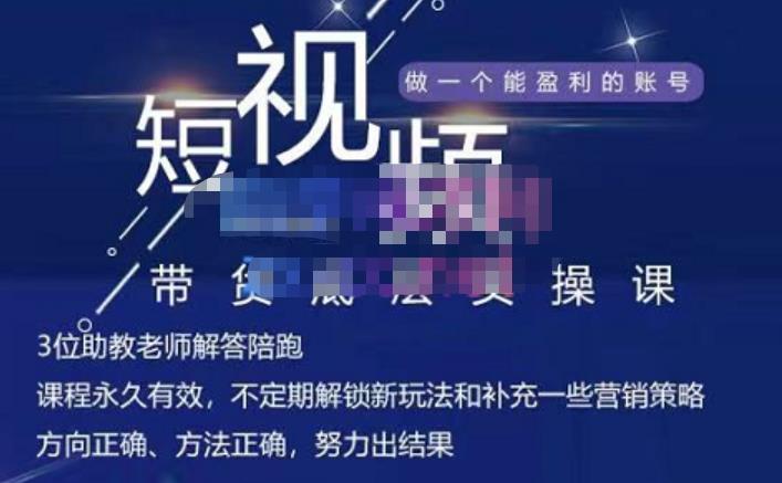 吴Sir·短视频带货底层实操课，教你如何选爆品、了解获短视频流量密码，正确起号-辉硕副业