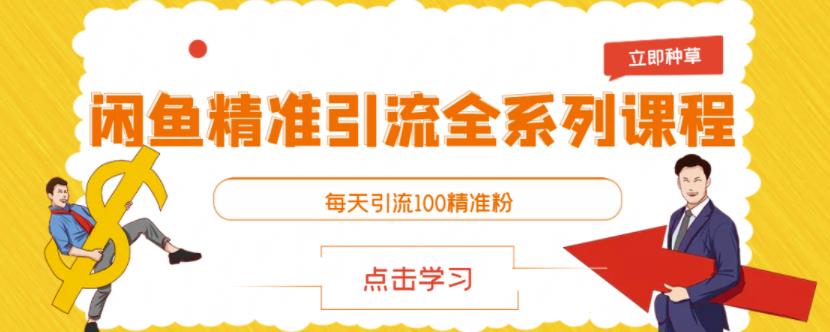 闲鱼精准引流全系列课程，每天引流100精准粉【视频课程】-辉硕副业