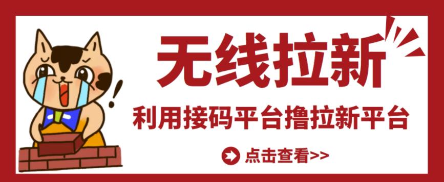 最新接码无限拉新项目，利用接码平台赚拉新平台差价，轻松日赚500+-辉硕副业