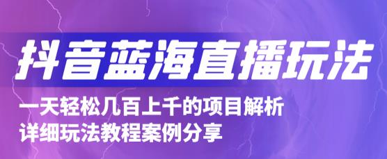 抖音最新蓝海直播玩法，3分钟赚30元，一天轻松1000+，只要你去直播就行【详细玩法教程】-辉硕副业