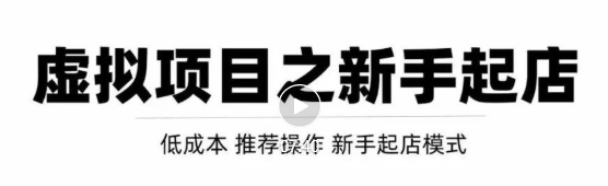 虚拟项目快速起店模式，0成本打造月入几万虚拟店铺！-辉硕副业