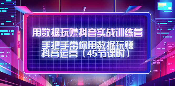 用数据玩赚抖音实战训练营：手把手带你用数据玩赚抖音运营-辉硕副业