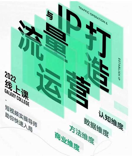 大蓝流量运营&个人ip打造课，短视频带货/爆款文案/流量运营/直播入门/镜头变现/流量商业-辉硕副业