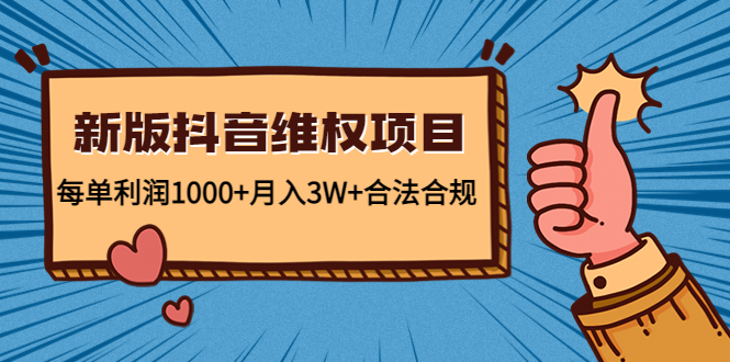 新版抖音维全项目：每单利润1000+月入3W+合法合规-辉硕副业