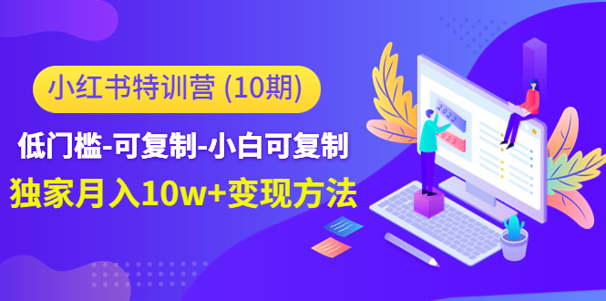小红书特训营（第10期）低门槛-可复制-小白可复制-独家月入10w+变现方法-辉硕副业