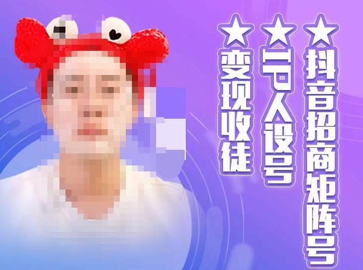 抖音招商矩阵号＋IP人设号+变现收徒，教你如何做抖音，通过抖音如何变现-辉硕副业