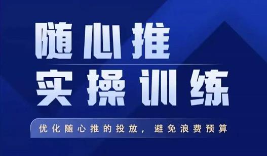飞哥·随心推实操训练，优化随心推投放，避免浪费预算-辉硕副业