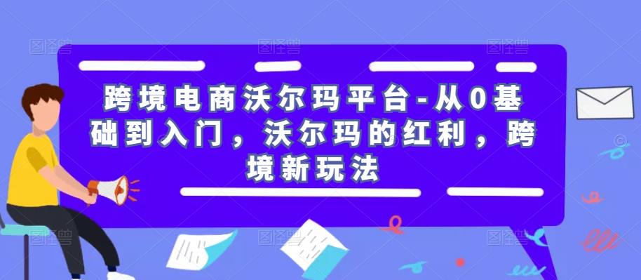 跨境电商沃尔玛平台-从0基础到入门，沃尔玛的红利，跨境新玩法-辉硕副业