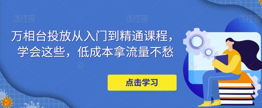 万相台投放从入门到精通课程，学会这些，低成本拿流量不愁-辉硕副业