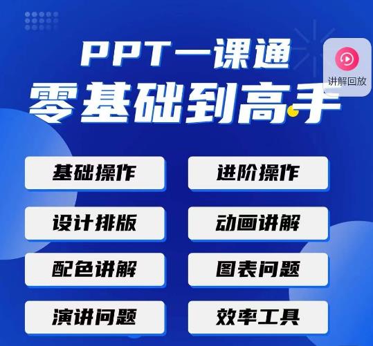 PPT·一课通·0基础到高手：通俗易懂快速掌握PPT的各种应用场合-辉硕副业