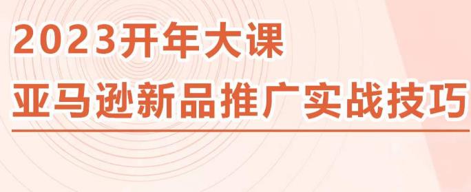 2023亚马逊新品推广实战技巧，线下百万美金课程的精简版，简单粗暴可复制，实操性强的推广手段-辉硕副业