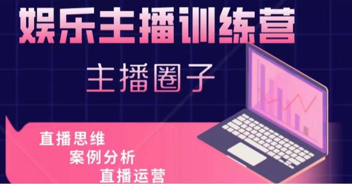娱乐主播训练营，主播思维培训，直播思维+案例分析+直播运营-辉硕副业
