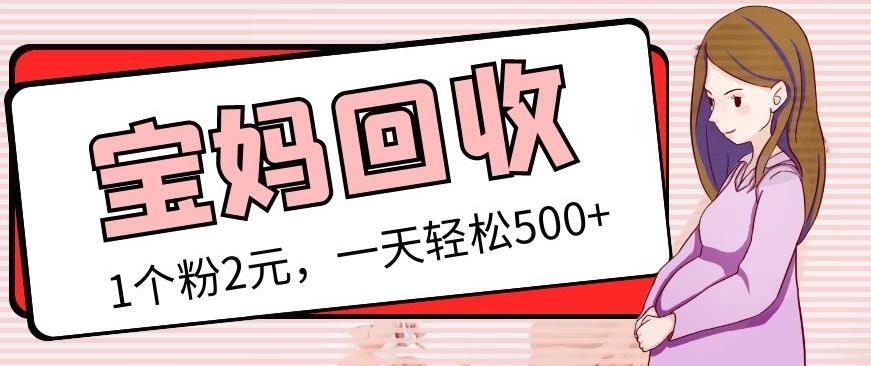 最新宝妈粉回收变现计划及胎教音乐高端变现玩法全套教程！（非老玩法）-辉硕副业