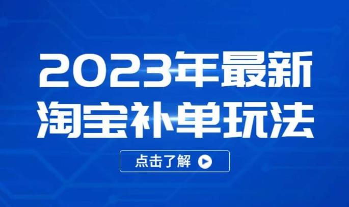 2023年最新淘宝补单玩法，18节课让教你快速起新品，安全不降权-辉硕副业