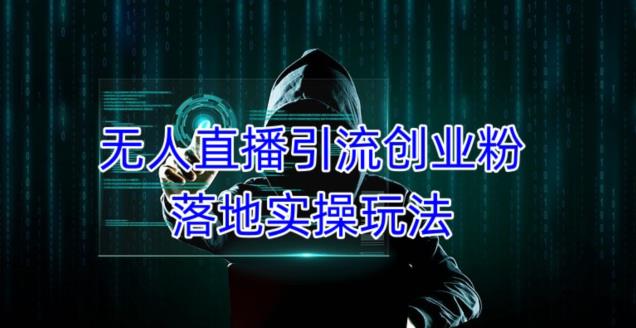 外面收费3980的无人直播引流创业粉落地实操玩法，单日引100+精准创业粉-辉硕副业