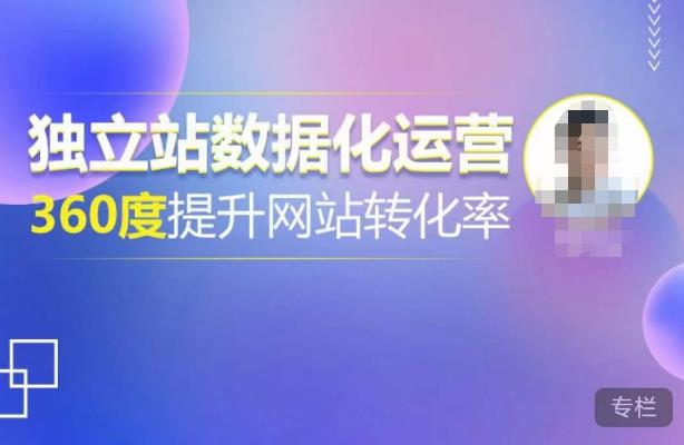 独立站数据化运营，360度提升网站转化率，亿级独立站大卖，带你用数据说话，提升转化率超过4%-辉硕副业