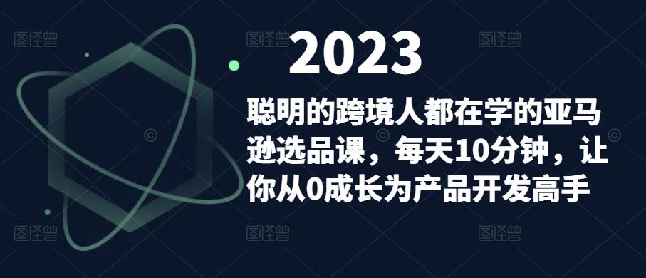 聪明的跨境人都在学的亚马逊选品课，每天10分钟，让你从0成长为产品开发高手-辉硕副业