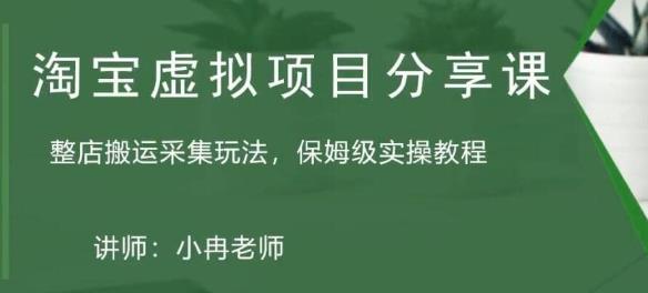 淘宝虚拟整店搬运采集玩法分享课：整店搬运采集玩法，保姆级实操教程-辉硕副业