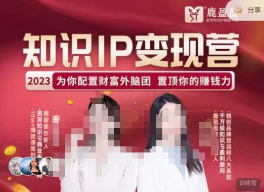 鹿盈盈-知识IP变现实操营，​普通人可复制的知识产品落地实操课，​带你打通知识IP变现底层逻辑-辉硕副业