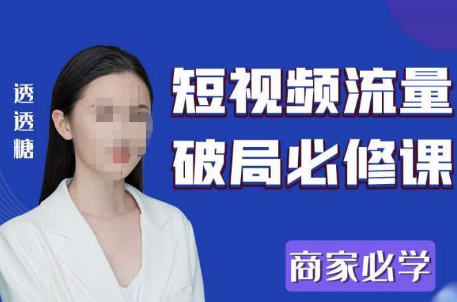 2023最新透糖短视频流量破局必修课——商家必学-辉硕副业