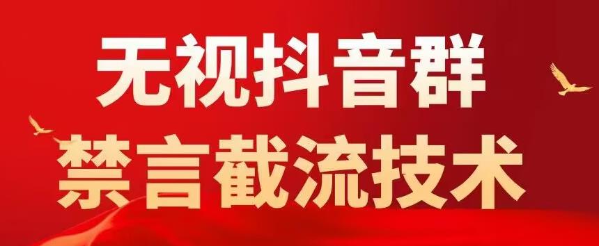 外面卖1500抖音粉丝群无视禁言截流技术，抖音黑科技，直接引流，0封号-辉硕副业