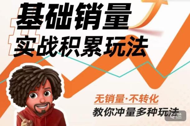 内功丨淘系基础销量实战积累玩法，无销量·不转化，教你冲量多种玩法-辉硕副业