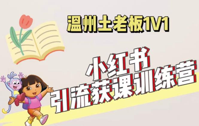 小红书1对1引流获客训练营：账号、内容、引流、成交（价值3999元）-辉硕副业