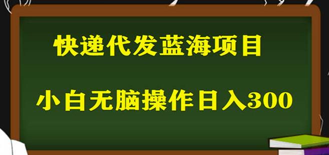 2023最新蓝海快递代发项目，小白零成本照抄也能日入300+-辉硕副业