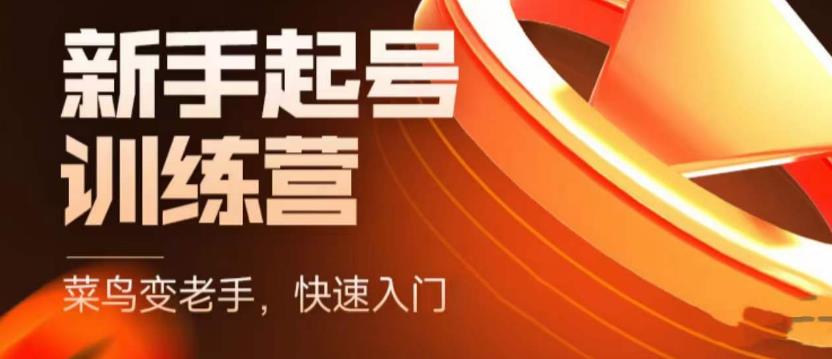 抖音电商新手起号训练营，菜鸟变老手，快速入门，新手商家超全入门课程大全-辉硕副业