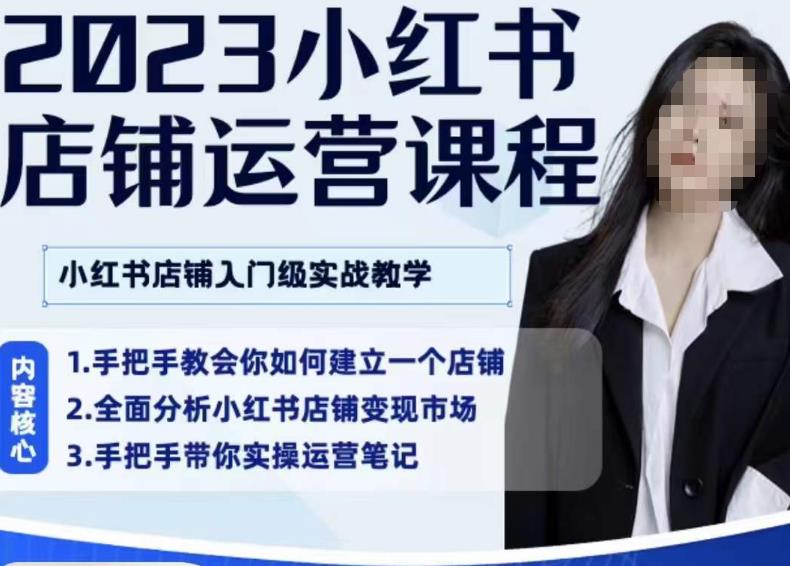 陶金金·2023小红书店铺运营课，小红书店铺入门实战教学-辉硕副业
