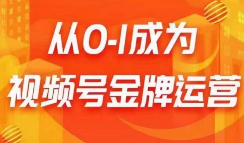 从0-1成为视频号金牌运营，微信运营/账号内容/选品组货/直播全案/起号策略，我们帮你在视频号赚到钱-辉硕副业