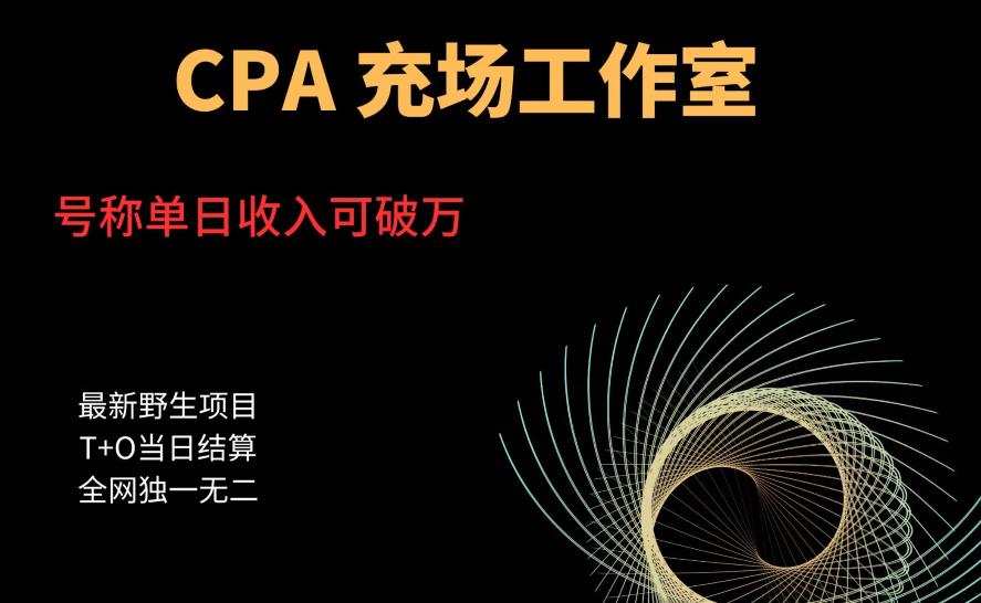 cpa充场工作室，号称单日收入10000+（揭秘）-辉硕副业