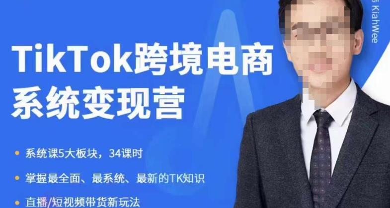 嘉伟5月新课《TiKToK跨境电商变现营》跨境电商系统传授TikTok玩法，从小白到高手，真正的电商实战课程-辉硕副业