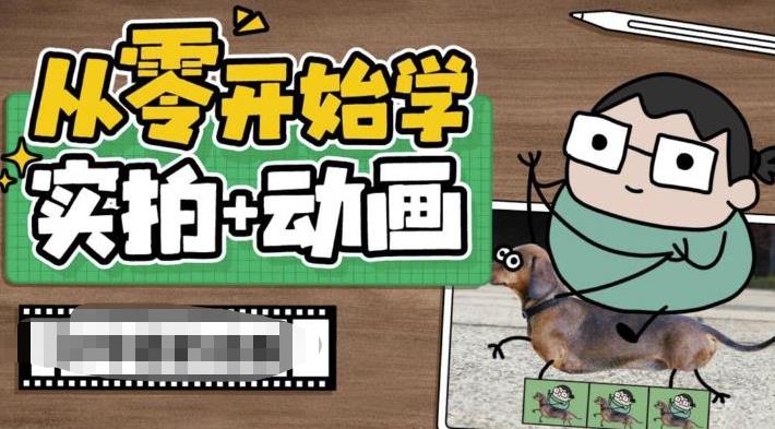 从零开始学实拍加动画，实拍加动画创意教程-辉硕副业