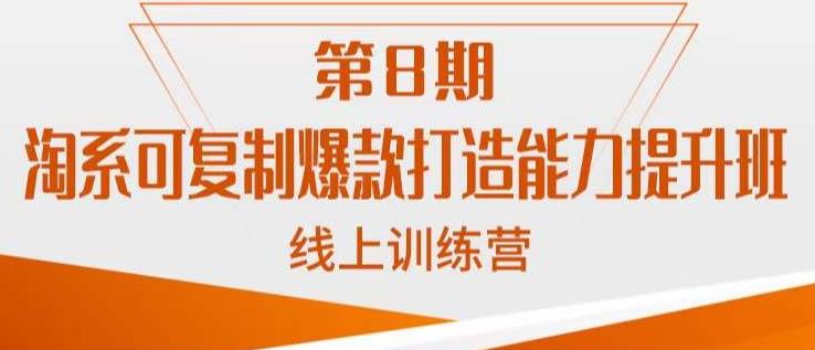 淘系可复制爆款打造能力提升班，这是一套可复制的打爆款标准化流程-辉硕副业