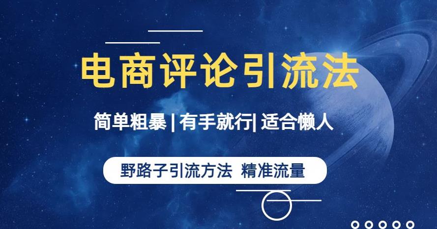 简单粗暴野路子引流-电商平台评论引流大法，适合懒人有手就行【揭秘】-辉硕副业