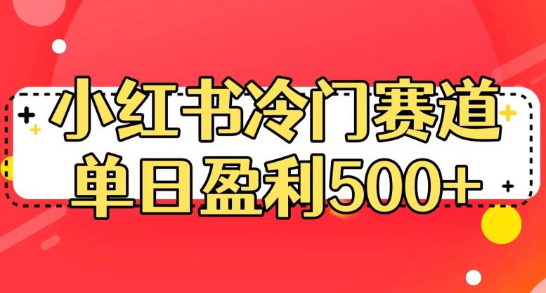 小红书冷门赛道，单日盈利500+【揭秘】-辉硕副业